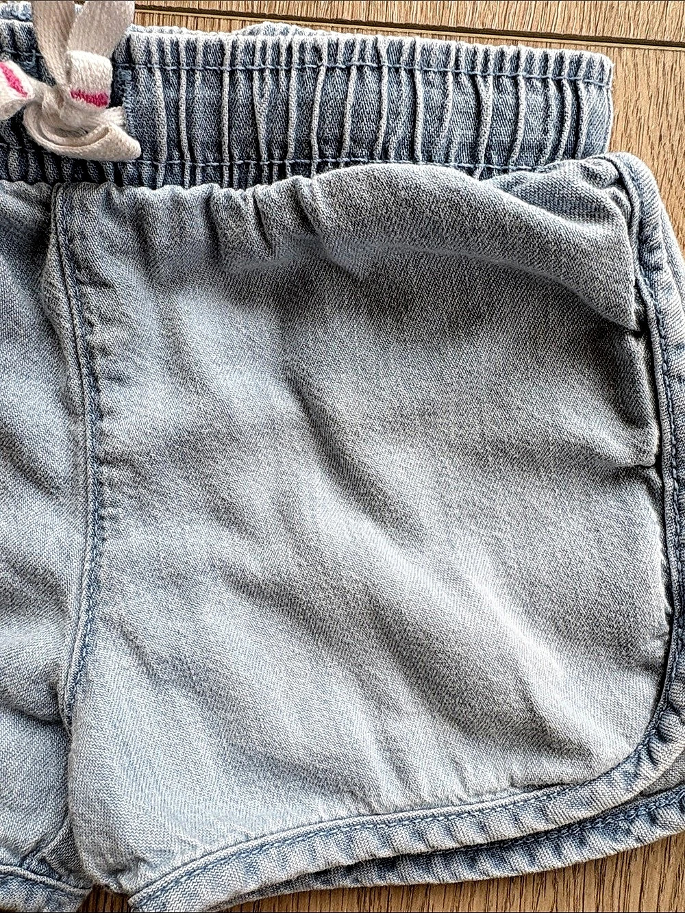 Blue Drawstring Shorts - Picture 3 of 6